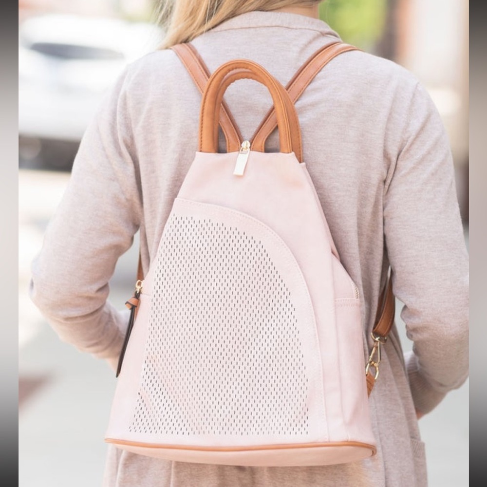 Pink Triangle Backpack Purse Bag